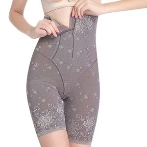 High Waist Firm Control Body Shaper-Nude and Gray